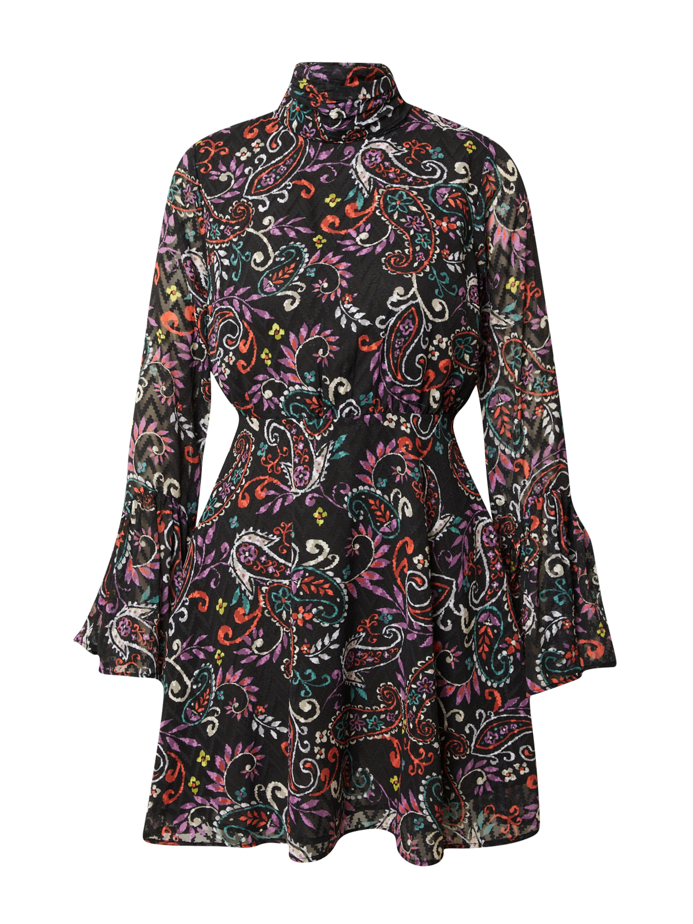 Warehouse Kleit, värv must: eest vaates