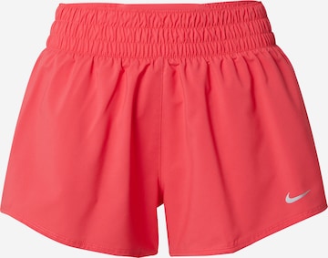 NIKE Спортивные штаны 'ONE' в Ярко-розовый: спереди