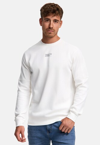 INDICODE JEANS Sweatshirt 'INCliver' in Wit