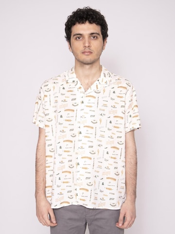 Brava Fabrics Comfort Fit Skjorte 'Sabros Aloha' i beige: forside
