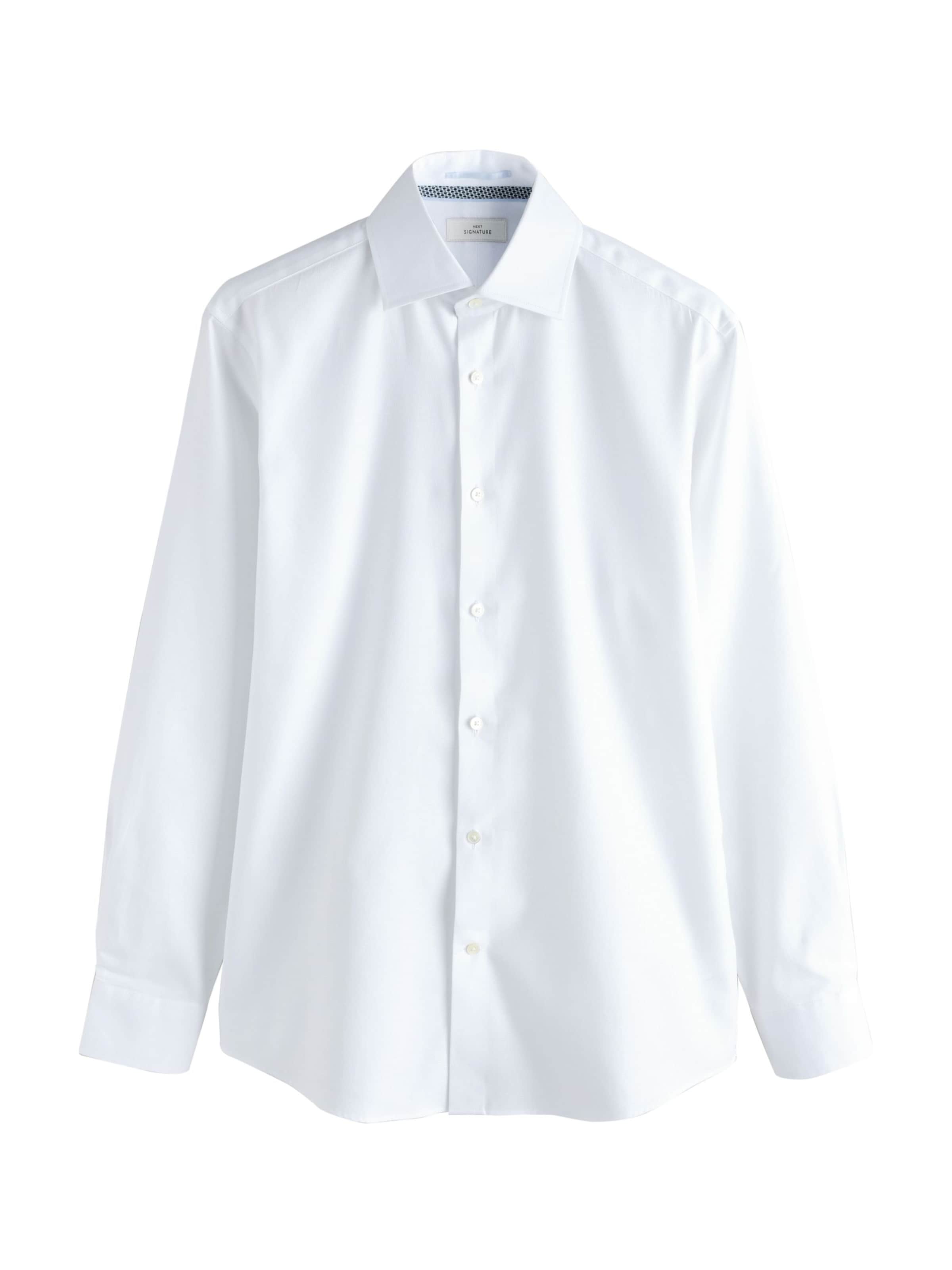 Next Slim fit Πουκάμισο για το γραφείο σε λευκό: μπροστά
