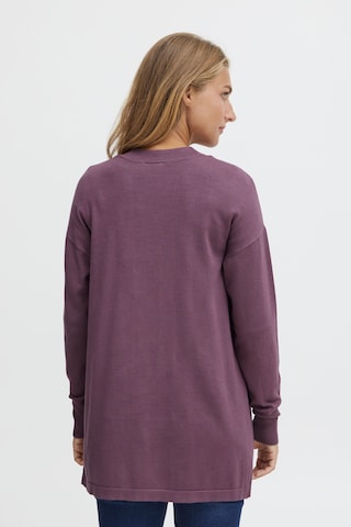 Fransa Knit Cardigan 'BLUME' in Purple