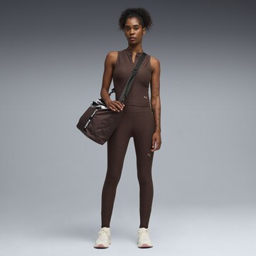 PUMA Skinny Sporthose 'Cloudspun' in Braun