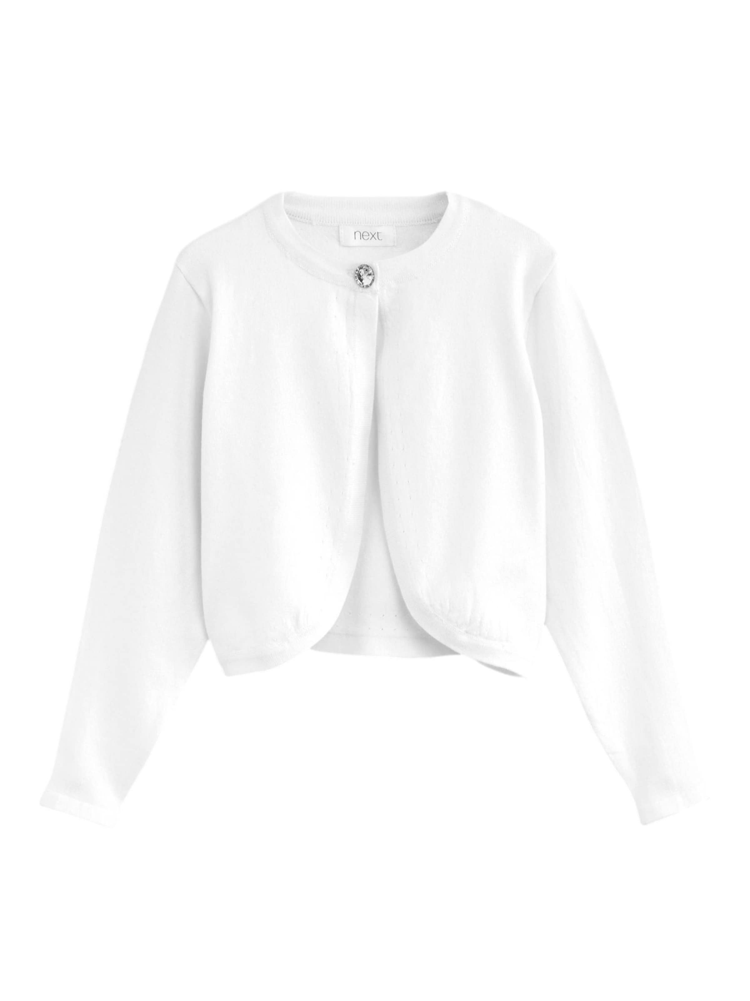 Next Kardigan – bílá: přední strana