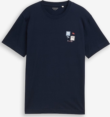 TOM TAILOR Shirt in Blue: front