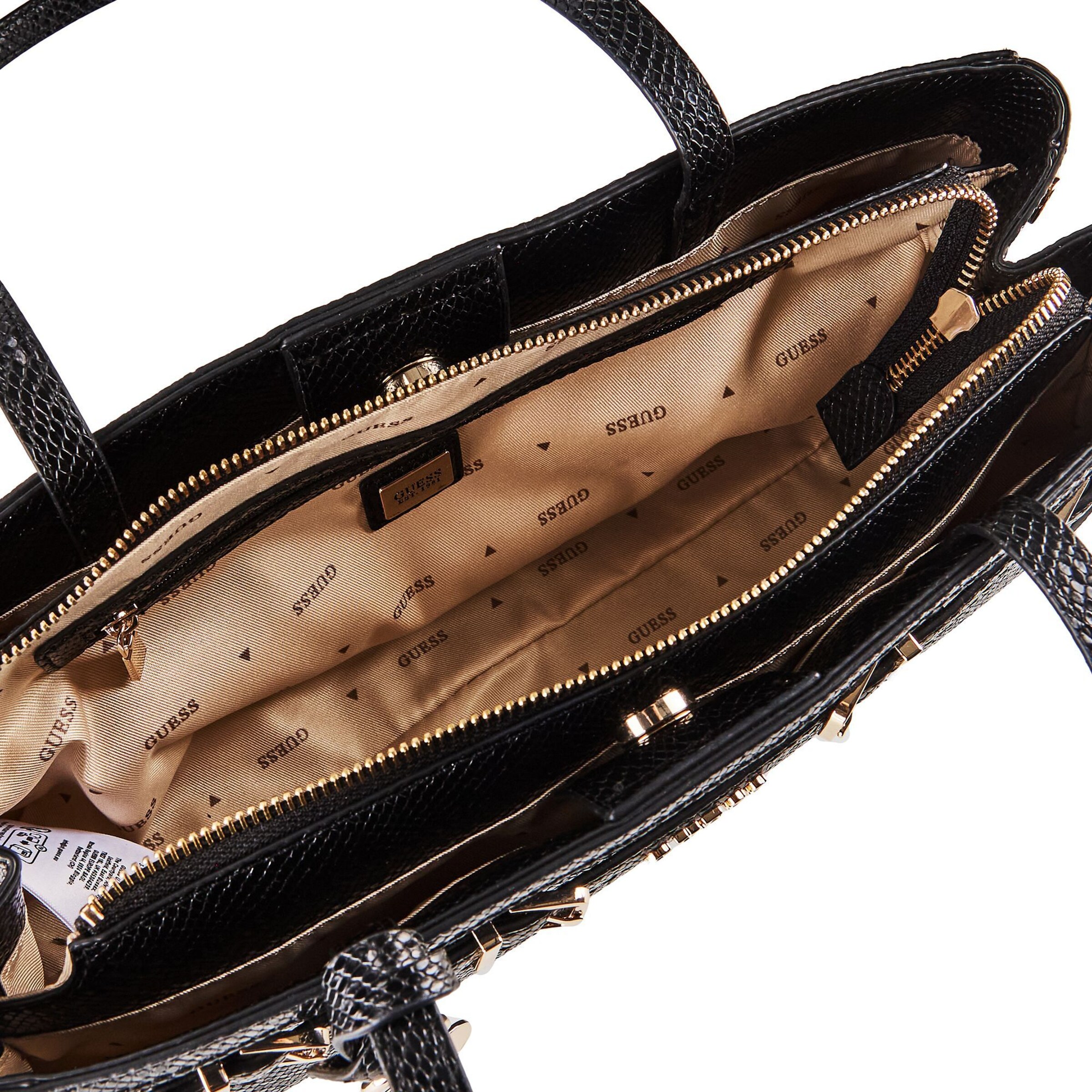 GUESS Schultertasche 'Dovie' in Schwarz