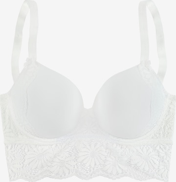 LASCANA T-shirt Bra in White: front