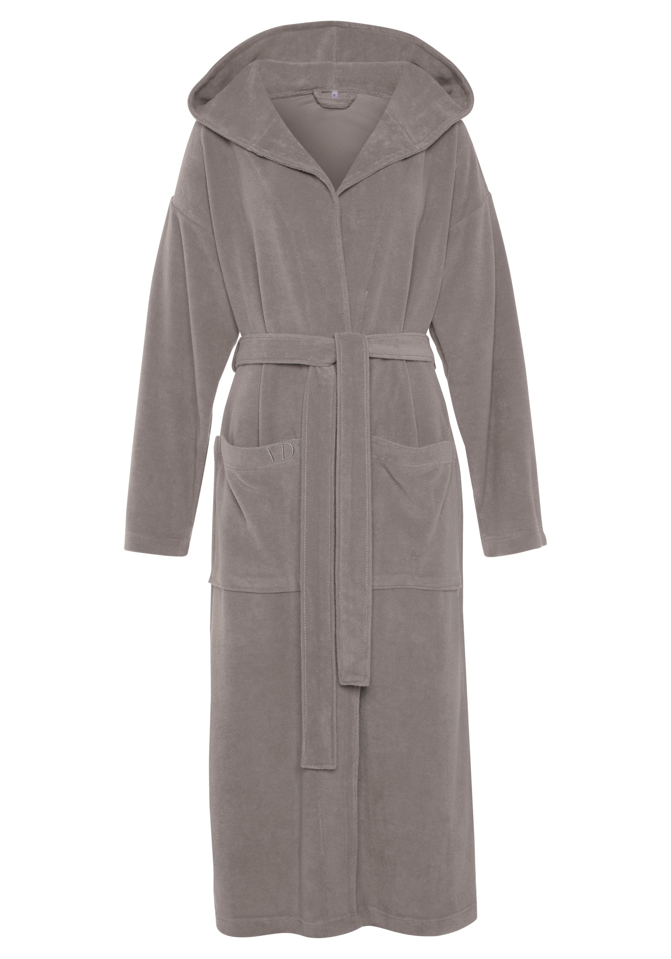 Peignoir long 'Dreams' VIVANCE en gris : devant