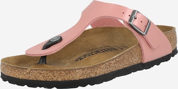 BIRKENSTOCK T-Bar Sandals 'Gizeh' in Pink: front