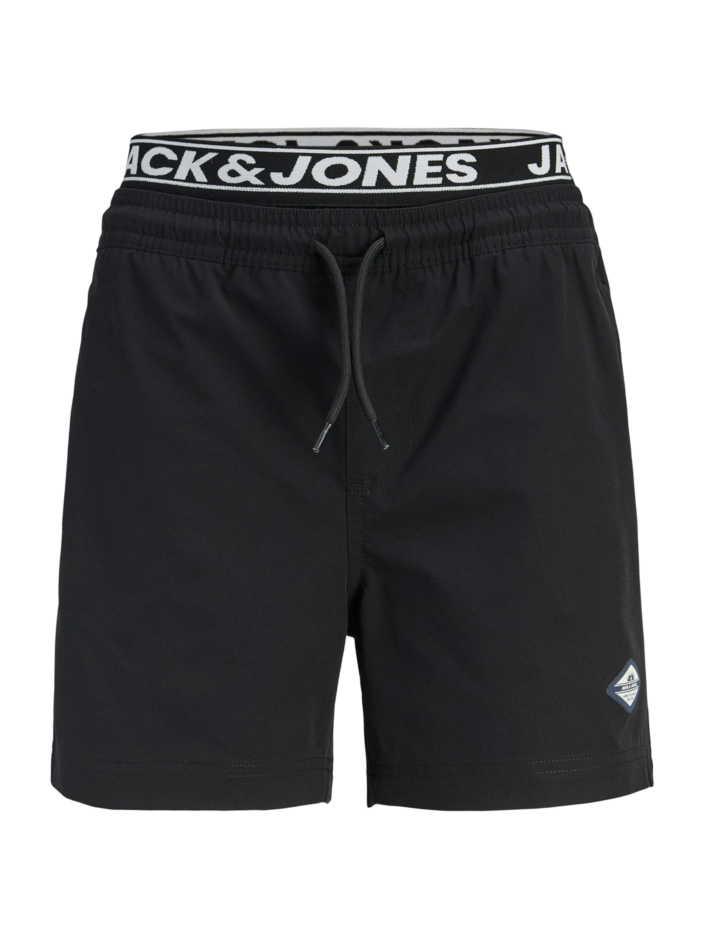 Jack & Jones Junior Board Shorts 'JPSTMAUI' in Black: front