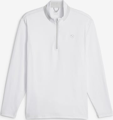 PUMA Athletic Sweater in White: front