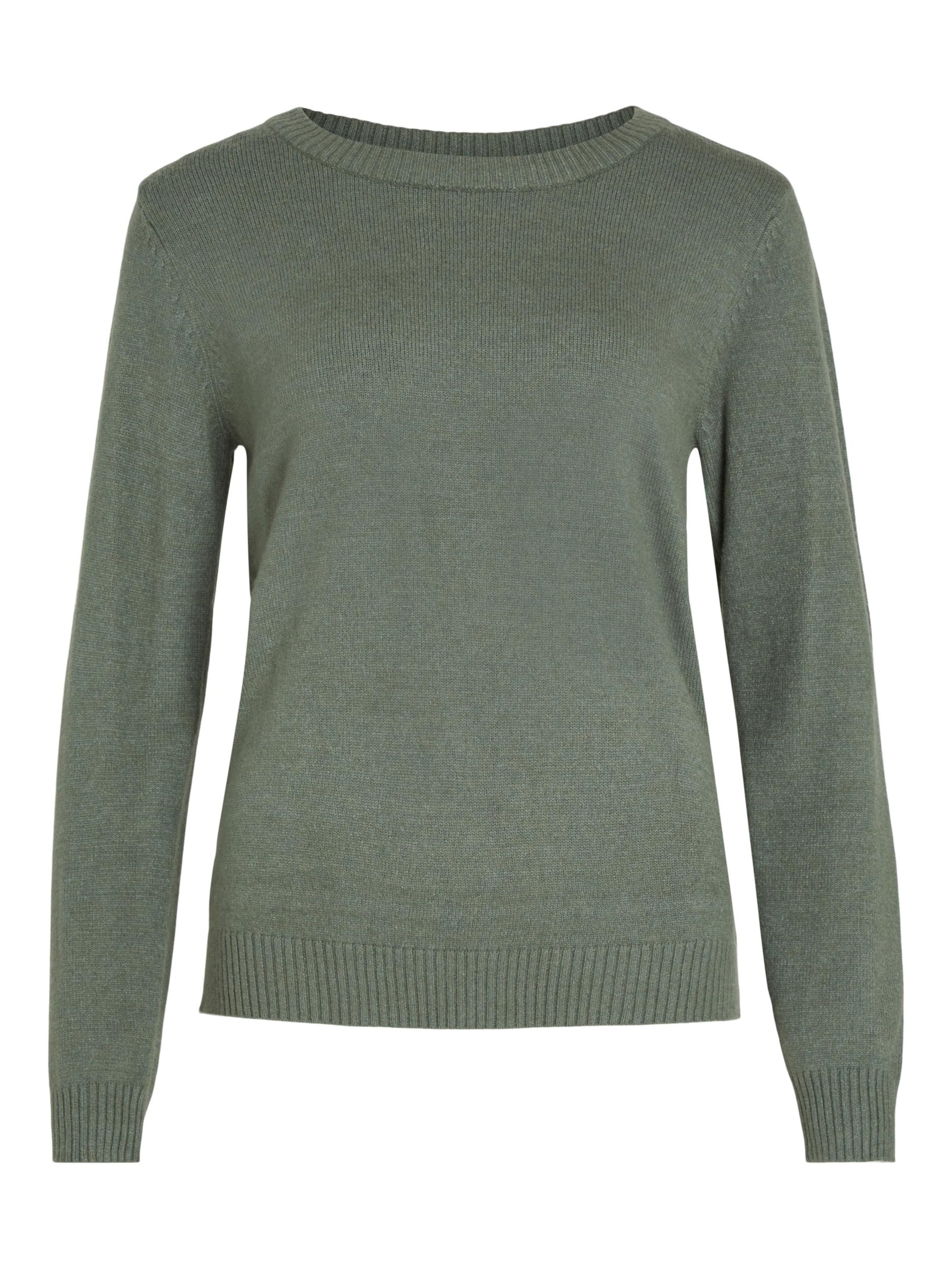 VILA Sweater 'VILRil' in Green: front