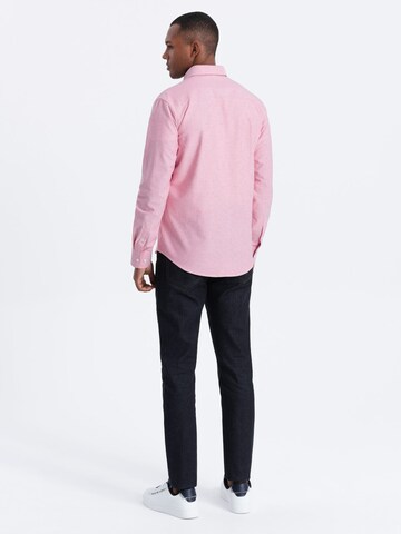 Ombre Slim fit Overhemd 'OM-SHOS-0108' in Roze