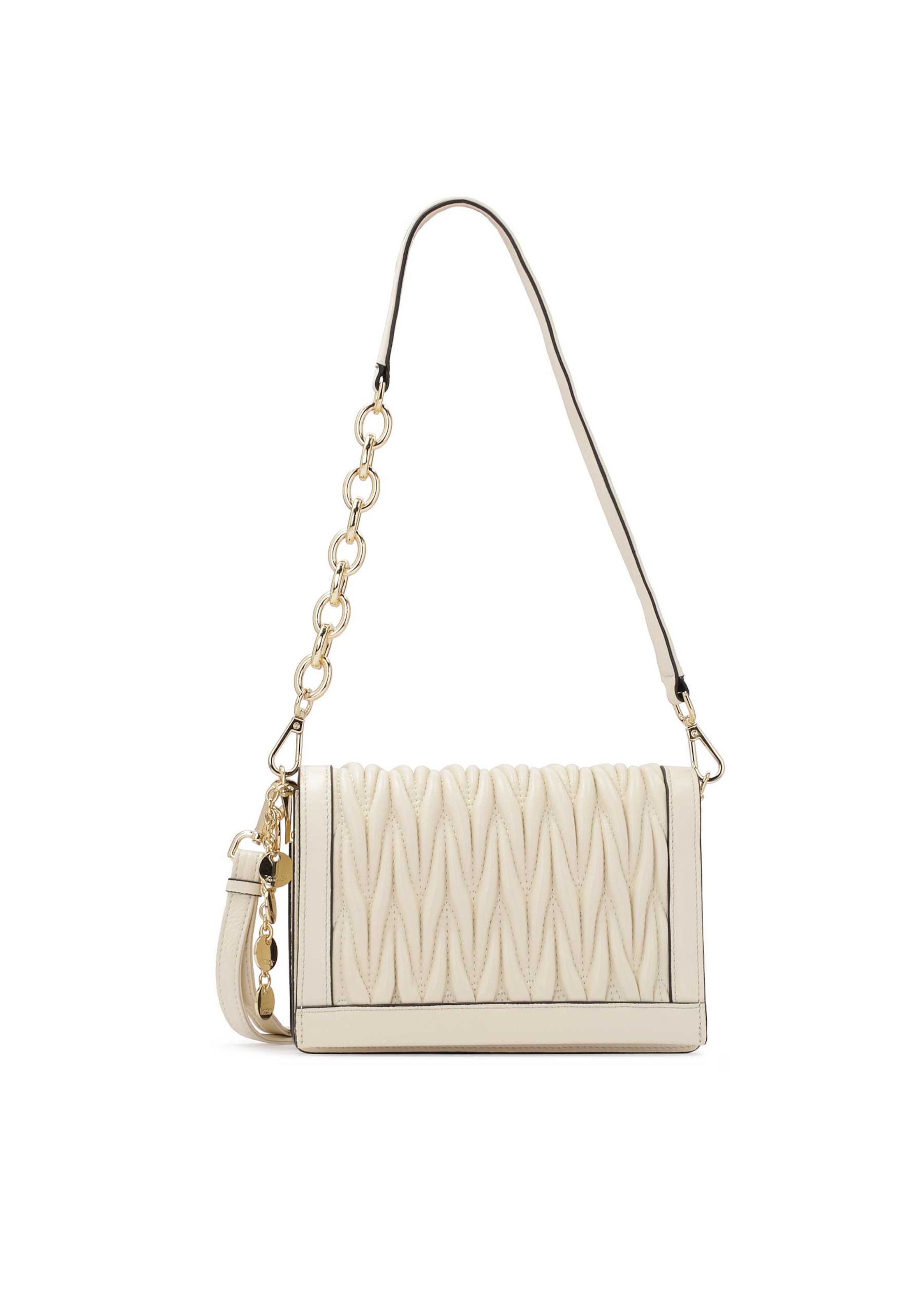 Geantă de umăr de la Kazar pe bej: față