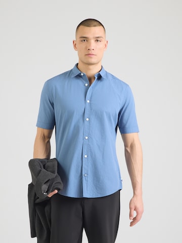 Coupe regular Chemise OLYMP en bleu : devant