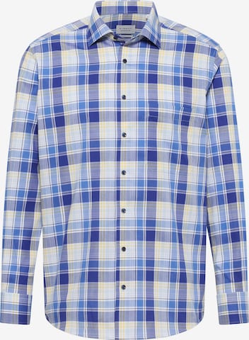 Fit confort Chemise ETERNA en bleu : devant