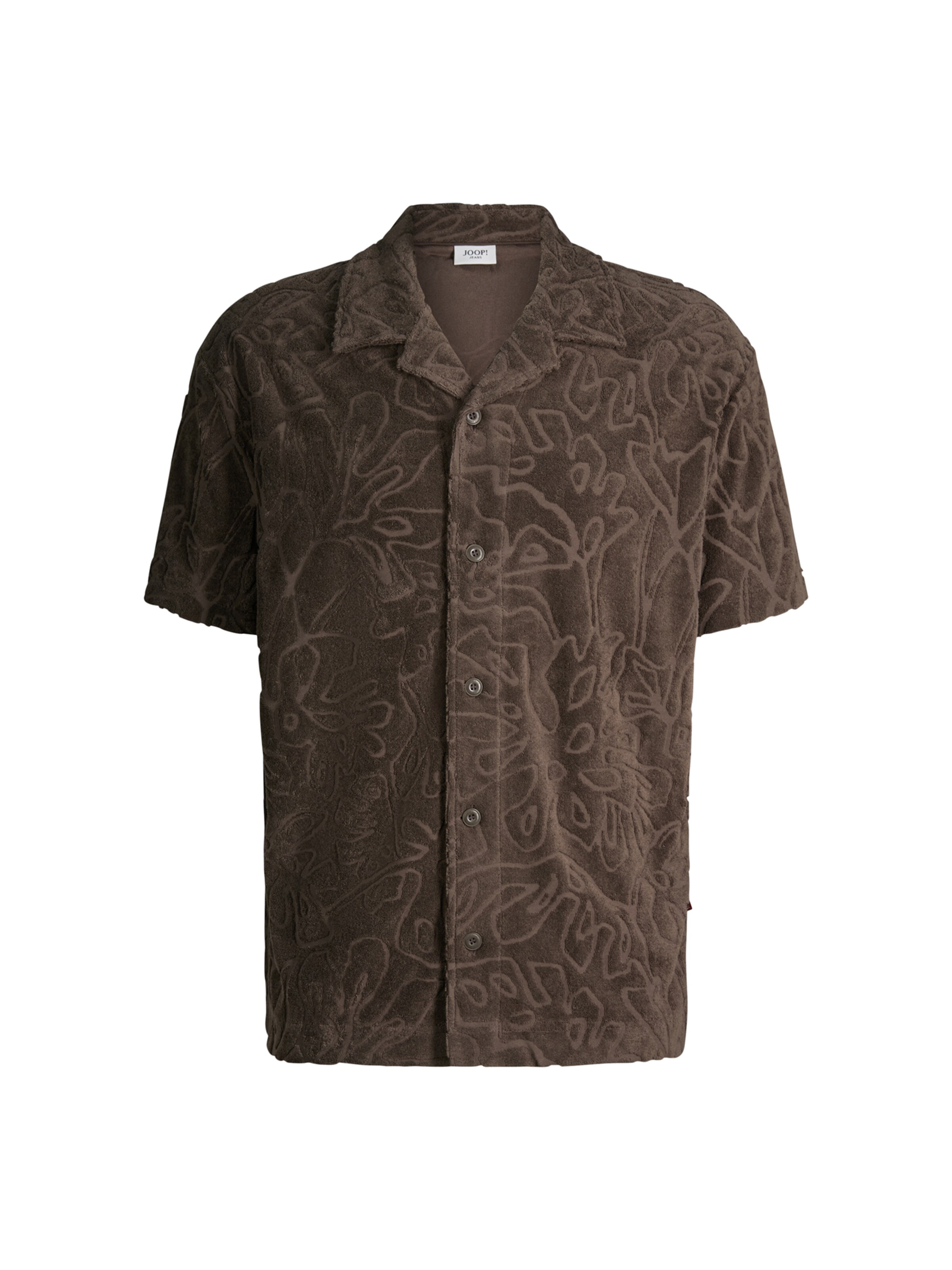 JOOP! Jeans Comfort fit Overhemd 'Moala' in Bruin: voorkant