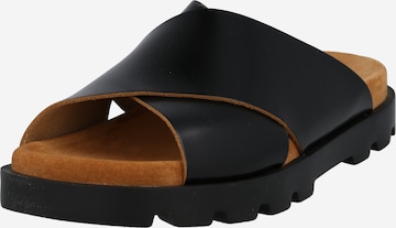 CAMPER Mules in Black: front