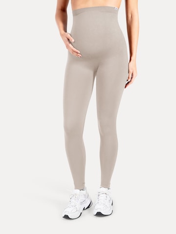 Coupe slim Leggings 'Lorraine' Smilodox en gris : devant