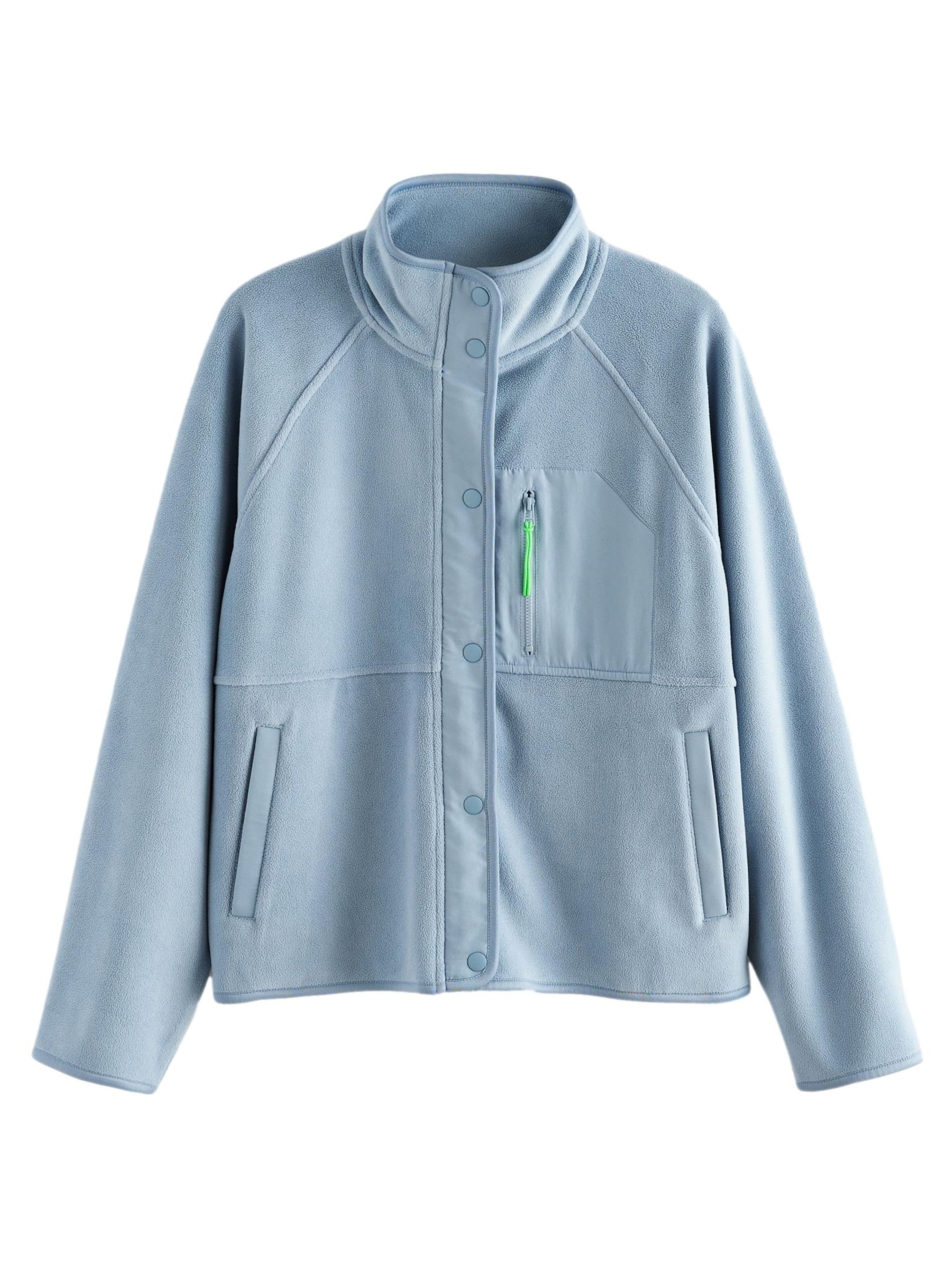 Next - Casaco de velo em azul: frente