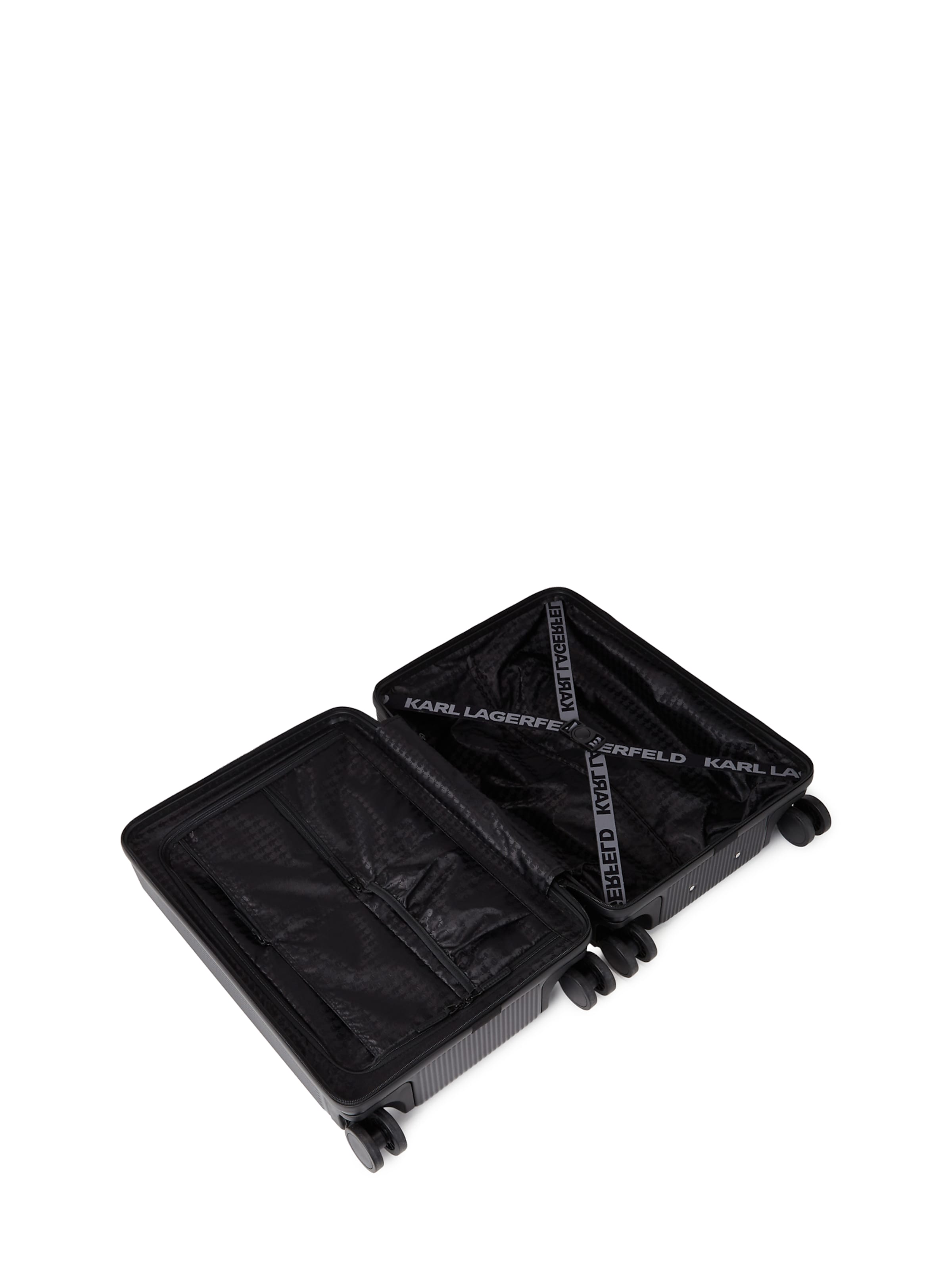Karl Lagerfeld Βαλίτσα με ροδάκια 'Ikon' σε μαύρο
