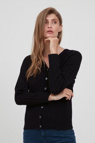 Fransa Cardigan 'FRBELIVE' in Schwarz: predná strana