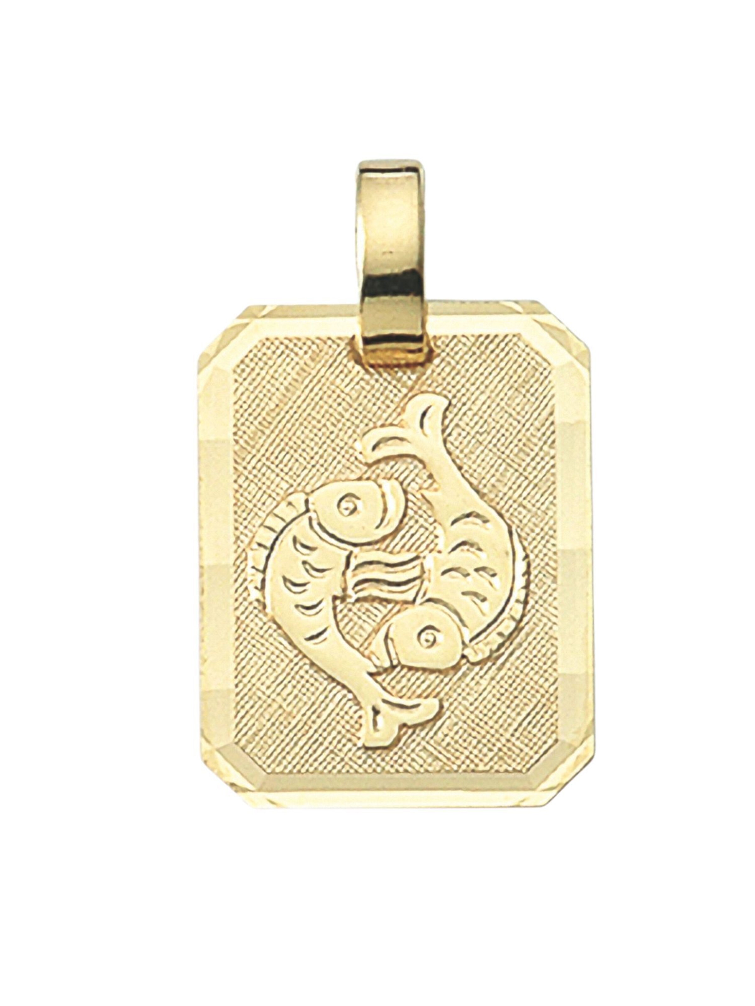 Adelia´s Pendant 'Fisch' in Gold: front