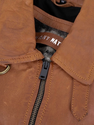 FREAKY NATION Between-Season Jacket 'Do It!' in Brown