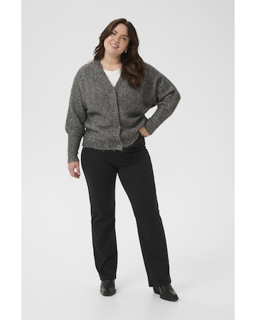 KAFFE CURVE Knit cardigan in Grey