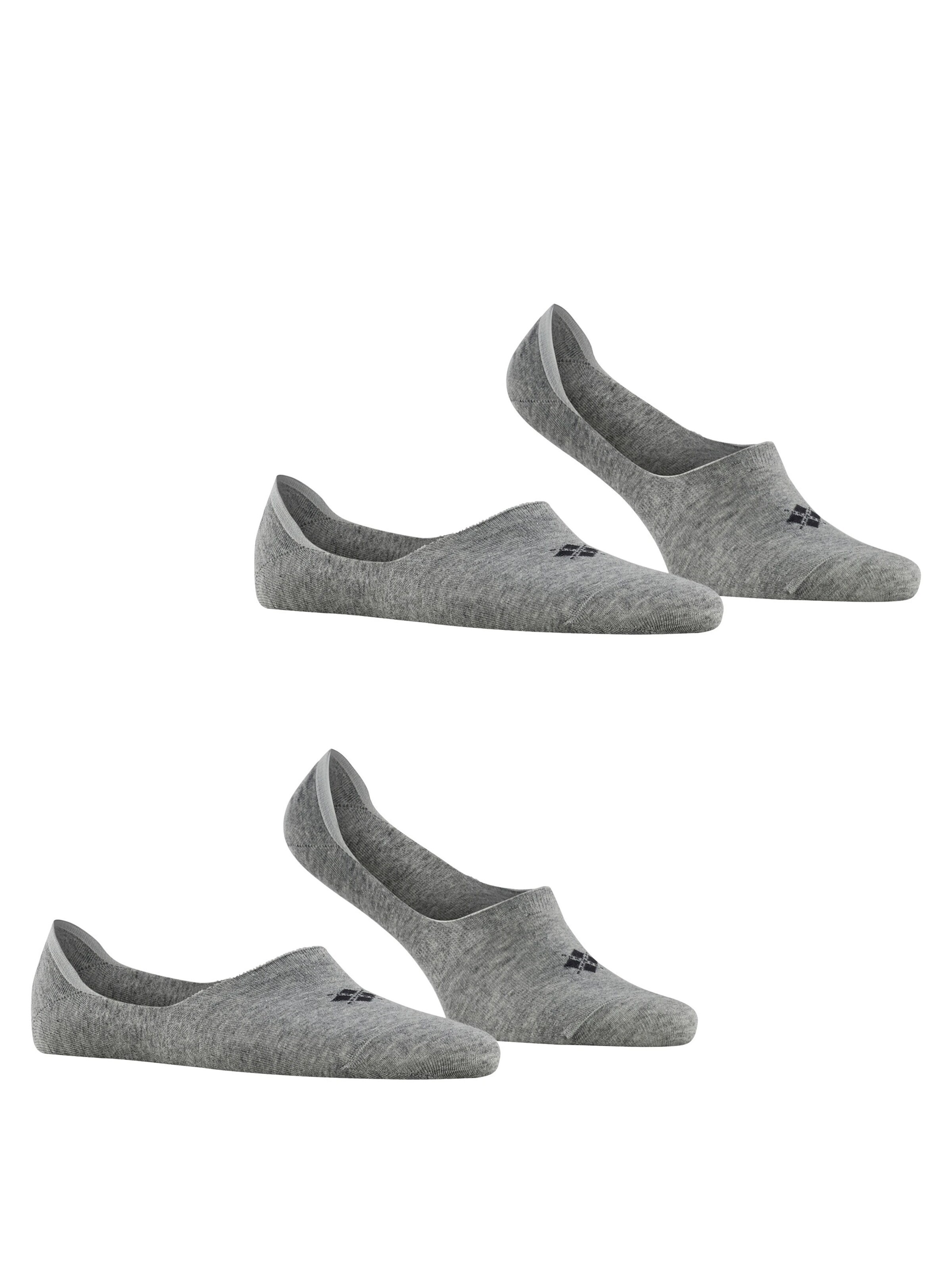 BURLINGTON Ankle Socks 'Everyday 2-Pack' in Grey