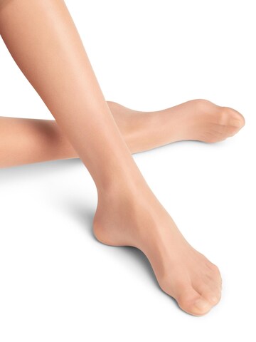FALKE Knee High Socks 'Seidenglatt' in Gold