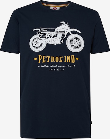 T-Shirt 'Classic' Petrol Industries en bleu : devant