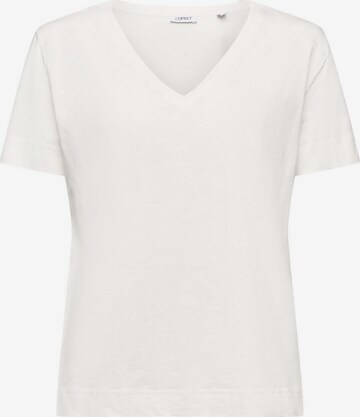 T-shirt ESPRIT en blanc : devant