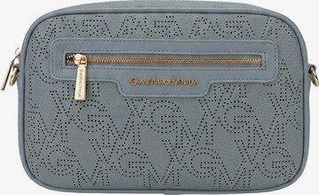 Borsa a tracolla 'Borsa a Tracolla Donna Gianmarco Venturi Ecopelle 27x19x11' di GianMarco Venturi in blu: frontale