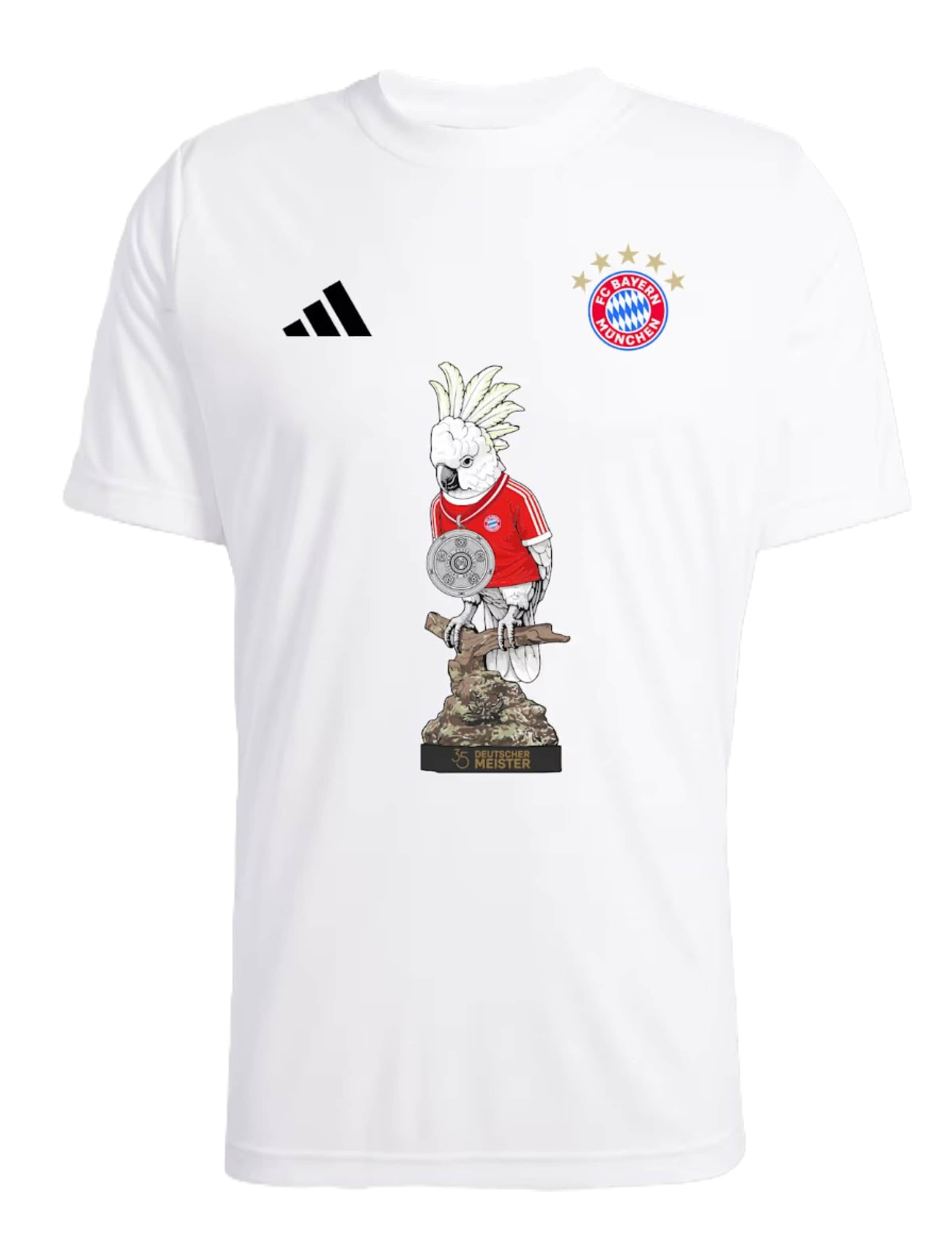 ADIDAS PERFORMANCE Shirt in White: front