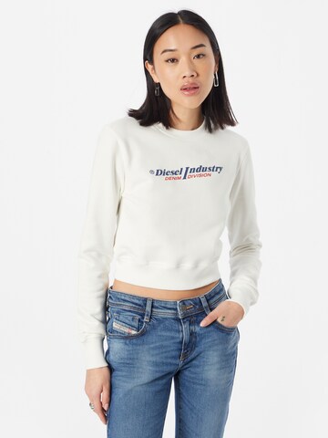 DIESEL Sweatshirt i hvid: forside