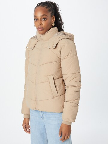 PIECES Winterjas 'Jamilla' in Beige: voorkant