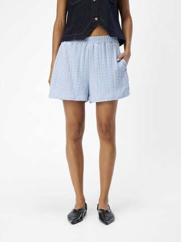 Regular Pantalon 'OBJFeodora' OBJECT en bleu : devant