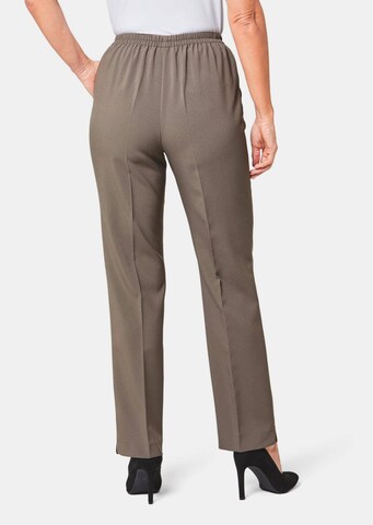 Regular Pantalon à plis Goldner en beige