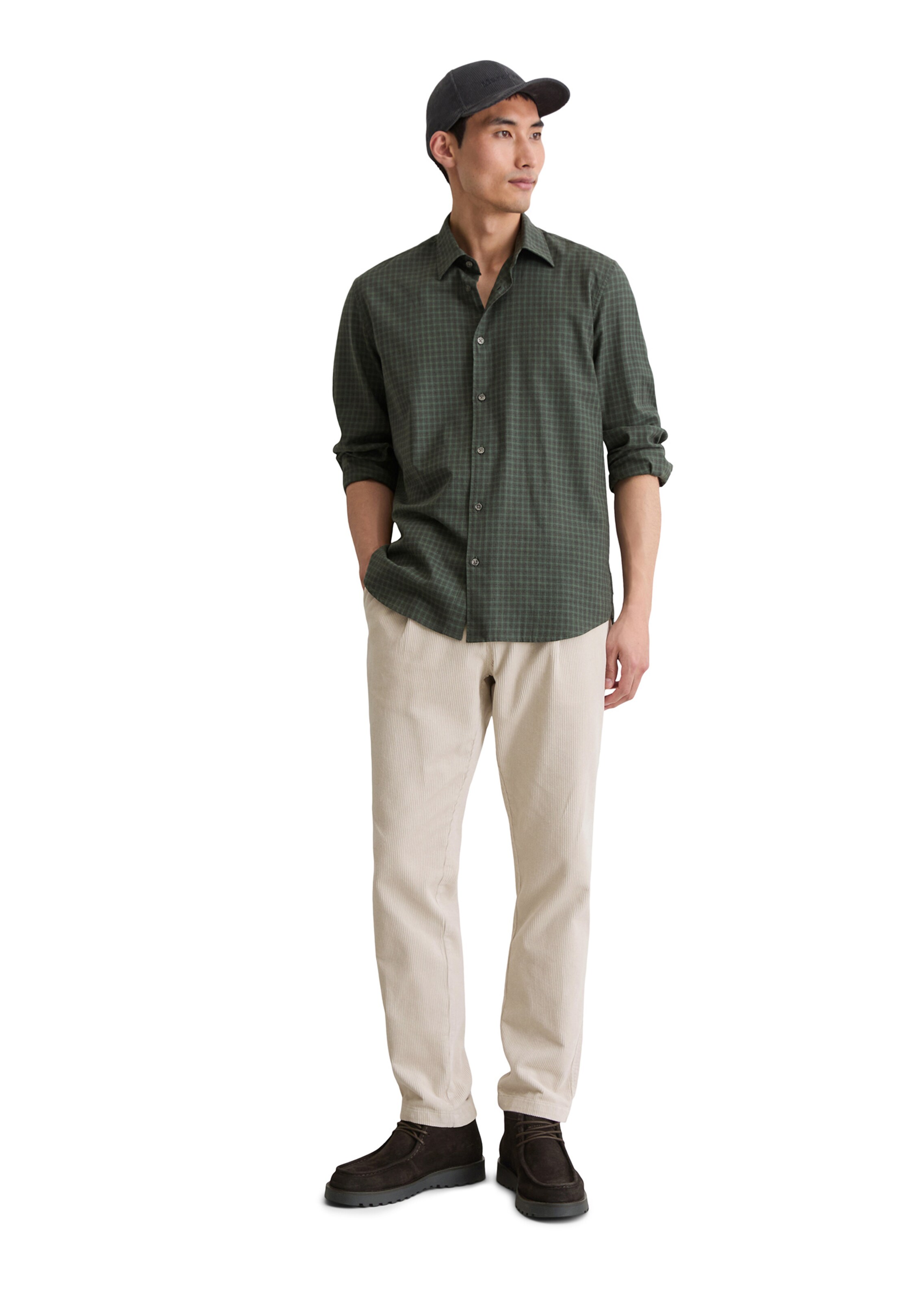 Marc O'Polo Regular fit Button Up Shirt in Green