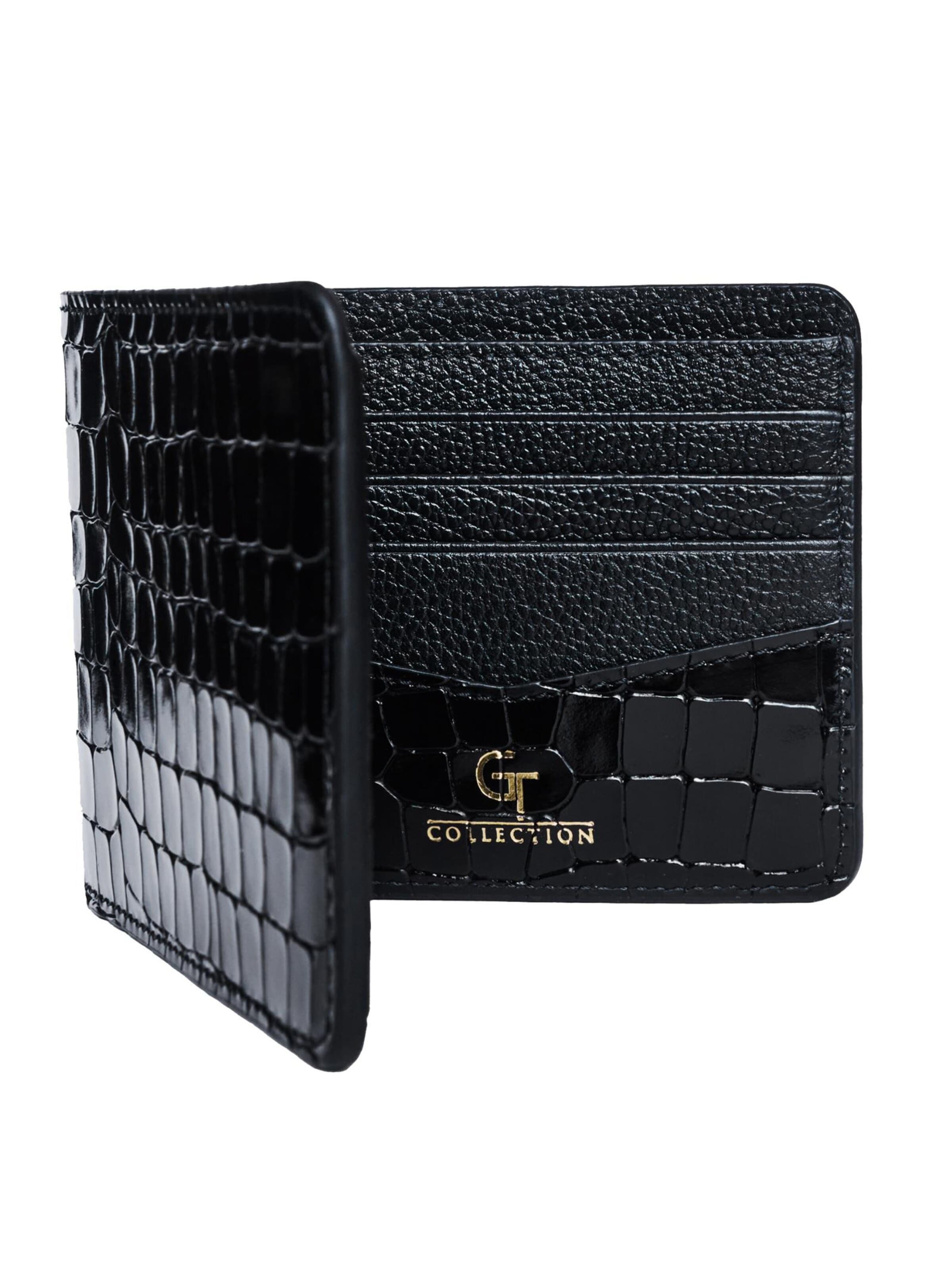 GT Collection Portemonnee 'Croc Prestige' in Zwart