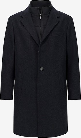Boggi Milano Between-seasons coat in Blue: front