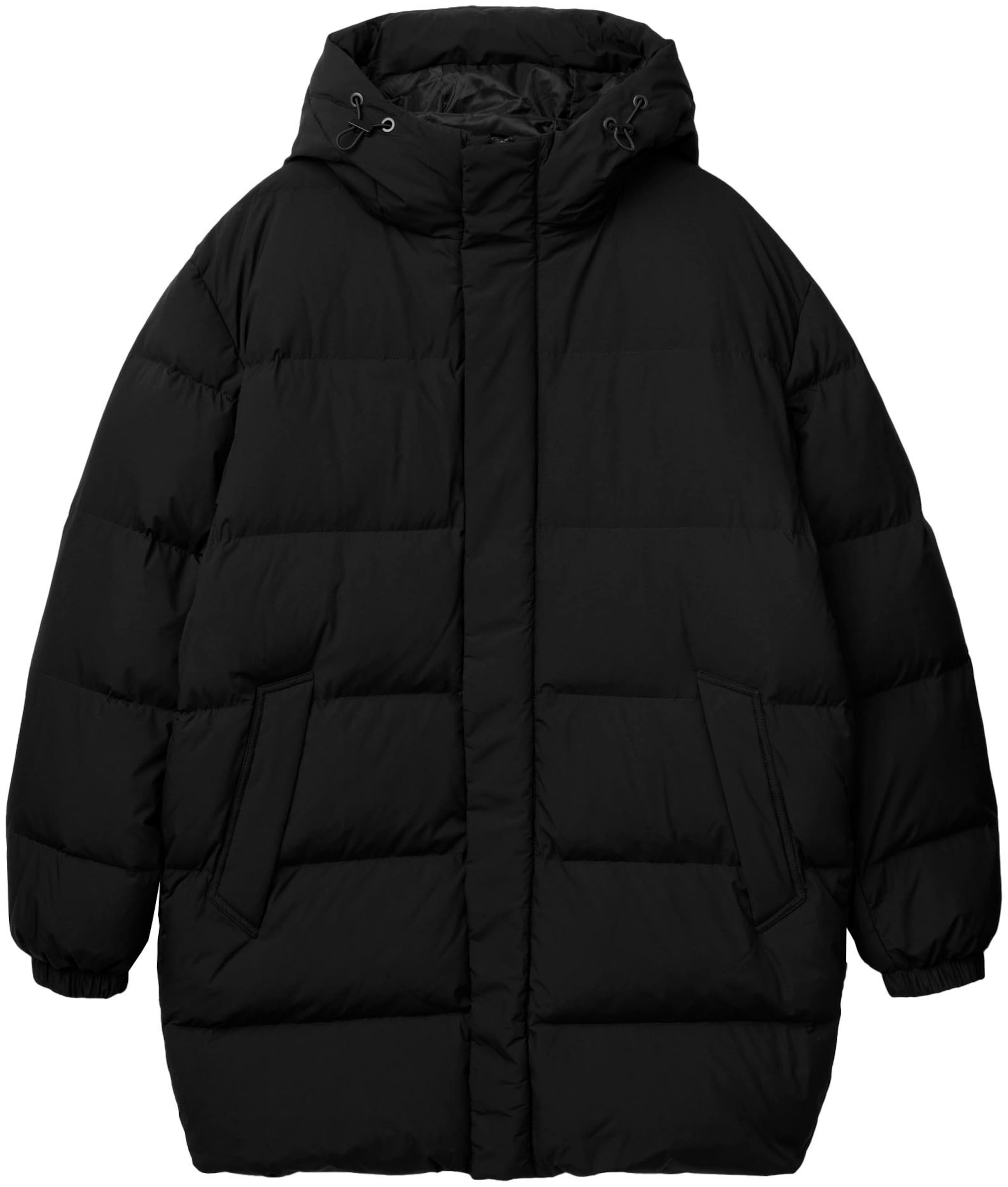 UNITED COLORS OF BENETTON Winter Jacket in Black: front