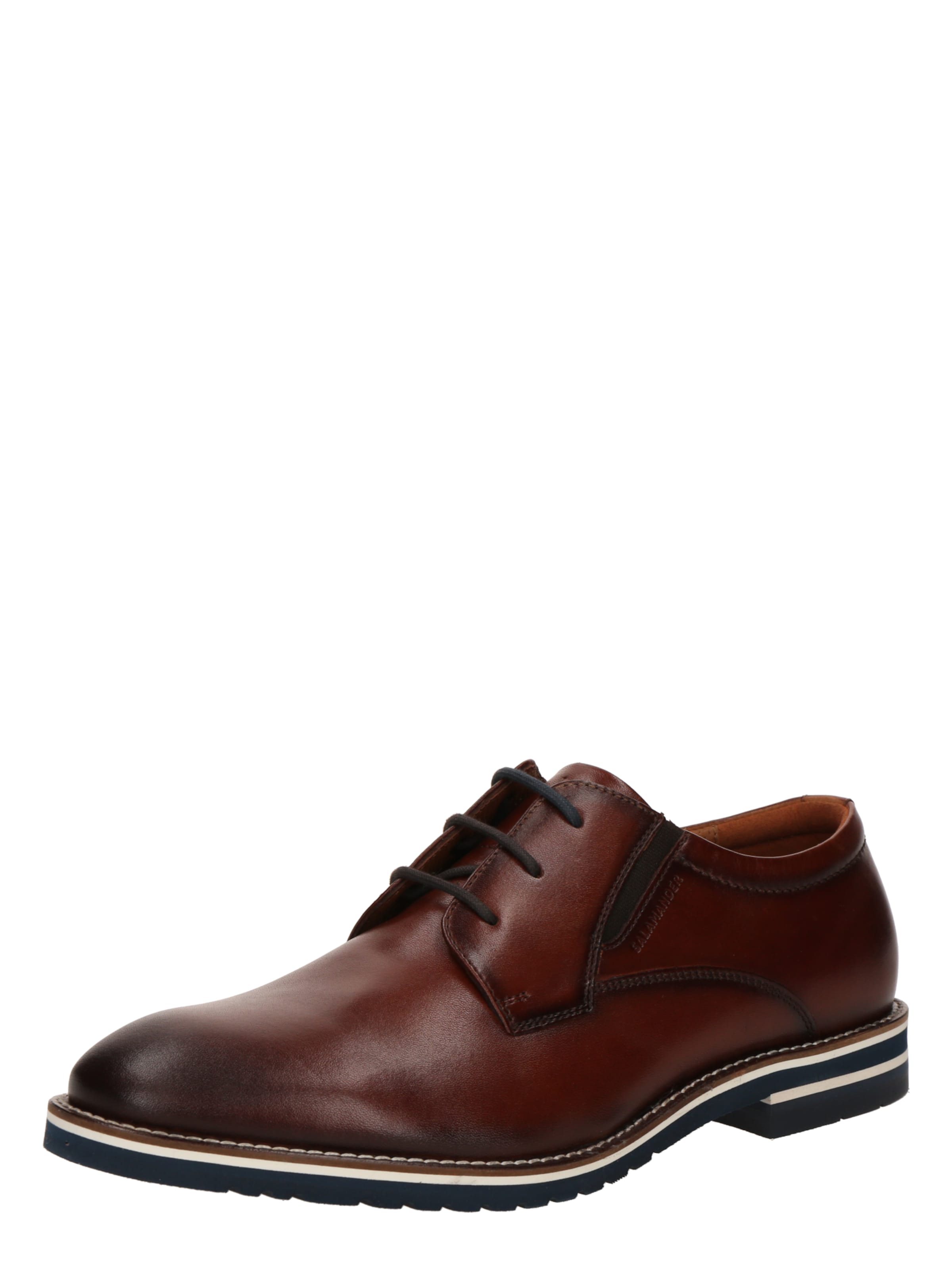 SALAMANDER Buty sznurowane w kolorze brązowy: przód