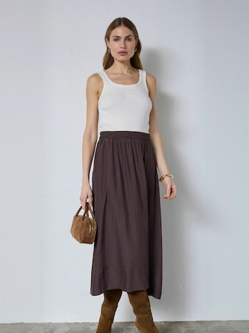 co'couture - Falda ' SurnriseCC ' en marrón: frente