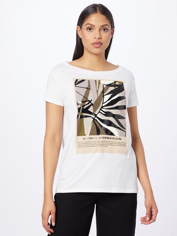 T-shirt Sisley en blanc : devant