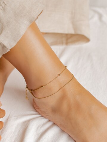 Gioiello per i piedi 'Sea Beads' di Hey Happiness in oro