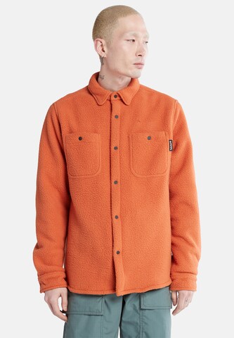 TIMBERLAND Fleece jas in Oranje: voorkant