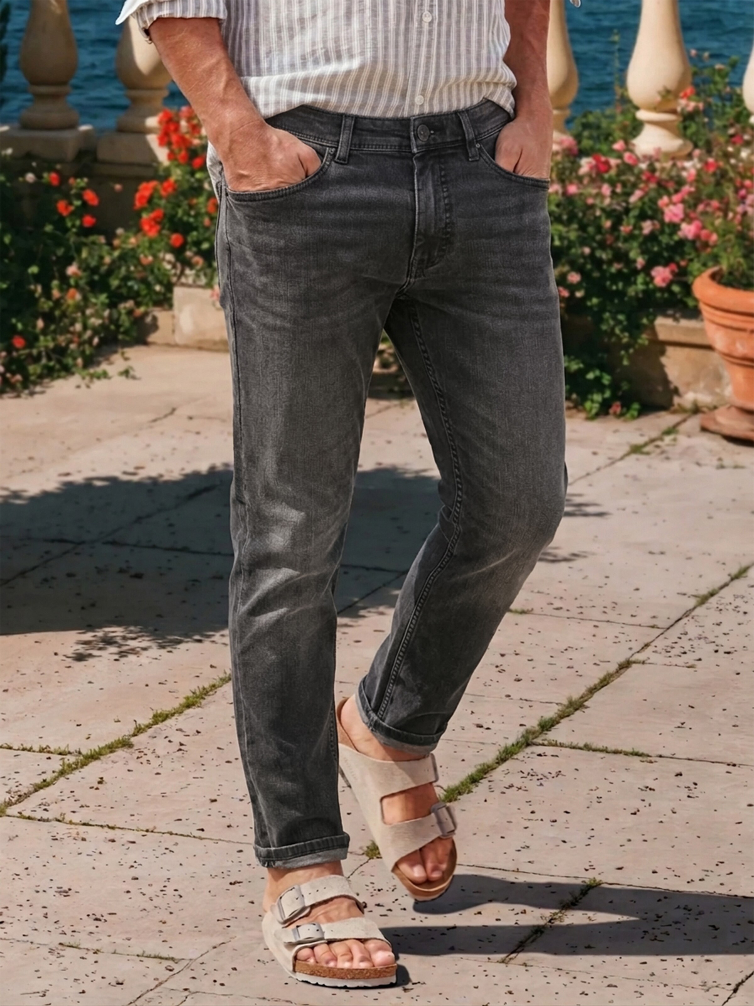 LERROS Regular Jeans in Blue: front