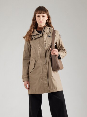 Blauer.USA Between-seasons coat 'EMERY' in Beige: front
